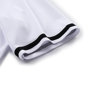 White Baseball Jersey Classic Style Full Button <b>Down</b> Mesh Fabric Custom Sportswear Wholesale Manufacturer Blank - Product Image 5