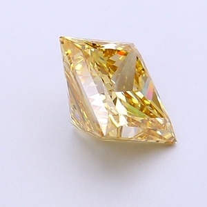 Diamant Princesse Jaune Intense Fantaisie 2,03 carats, clarté VVS2, finition EX, CVD, pierre cultivée en laboratoire, pierre précieuse jaune étincelante pour bijoux - Product Image 4
