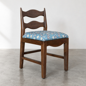Chaise de salle à manger en teck massif de style industriel vintage moderne pour restaurant, café, hôtellerie, fabriquée en Indonésie - Product Image 1