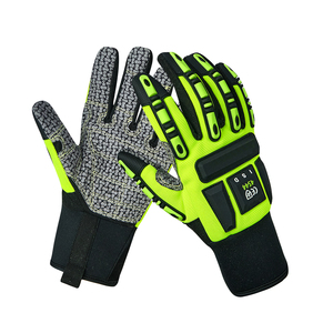 Gants de sécurité antidérapants à doigts entiers avec motif à pois et revêtement en polyuréthane pour activités de plein air unisexe - Product Image 1