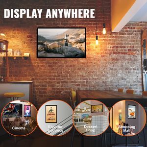 24 \ "X 36 \" กรอบรูปอลูมิเนียมสีดำ, กรอบรูป LED กล่องไฟแบ็คไลท์สำหรับป้ายโฆษณาทางเท้าไฟฮาโลวีน - Product Image 6