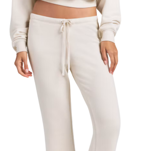 <b>Womens</b> Slim Fit Flared <b>Trousers</b> Wholesale Custom Drawstring Waist <b>Stretch</b> Look Bootcut Leg Casual Lounge Fashion OEM ODM Supply - Product Image 4