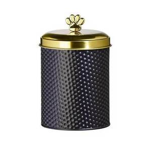 Lavie Creations Handcrafted Metal Storage Canister with Lid Dishwasher Safe Modern Round Kitchen <b>Jar</b> for <b>Tea</b> & Coffee - Product Image 1