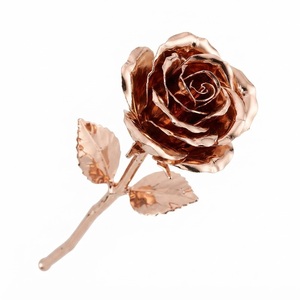Rosa de Oro de 24k en Oferta, Rosa Bañada en Oro Real Hecha a Mano con Caja de Regalo de Lujo para el Día de San Valentín, Día de la Madre, Aniversario - Product Image 1
