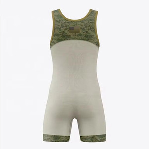 Top Selling OEM Service <b>Professional</b> Factory Customized Wrestling Singlets Breathable Quick Dry Lightweight Short Sleeve Front - Product Image 2