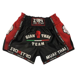 Pantalones Cortos de Boxeo de Moda, Bordados, para MMA, Lucha Libre, Muay Thai, con Logotipo Frontal Sublimado - Product Image 6