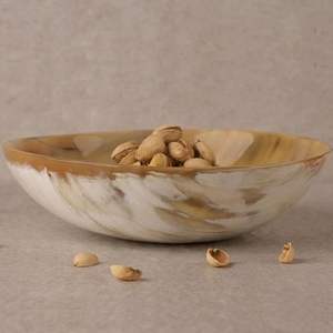 Bol en corne de buffle sculpté à la main, de haute qualité, poli, pour la cuisine, le service de soupes et nouilles, élégant, imitation antique, objet d'art - Product Image 3