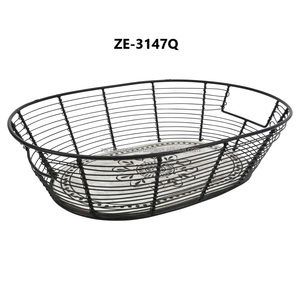 Indian Handmade Stainless Steel <b>Wire</b> <b>Basket</b> Artisan Decorative Simple Modern Foldable Dishwasher Safe Fruit <b>Basket</b> Dining Zahid - Product Image 2