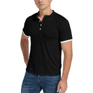เสื้อยืดโปโลผู้ชายแขนสั้นโอเวอร์ไซส์ผ้าคอตตอน100% ฤดูร้อนเสื้อถักแบบกำหนดเอง - Product Image 5
