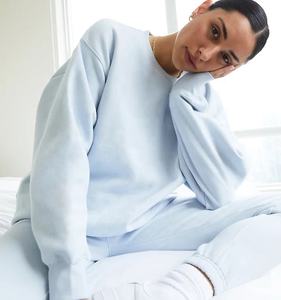 Custom Logo Front Women's <b>Snuggies</b> Sherpa Fleece Cotton Unisex Crew Neck Oversized Pullover Sweater Waterproof Eco-Friendly - Product Image 4