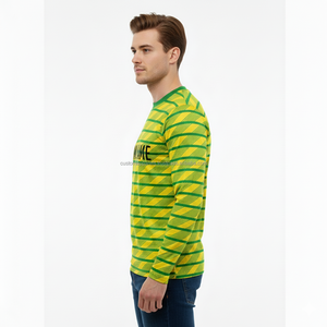 Camisetas Térmicas de Manga Larga para Hombre, Precio de Fábrica, 220g, Jersey de Algodón Sólido Informal, Secado Rápido y Transpirable - Product Image 6