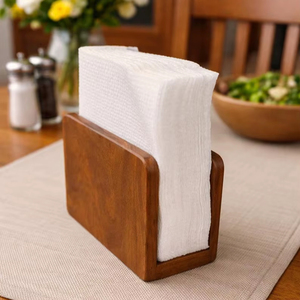 Porta Servilletas de Madera Artesanal Clásico, Duradero y Ecológico |   Organizador de Mesa de Madera para Cocina - Product Image 1
