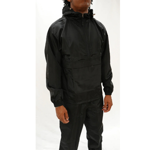 Ensemble de survêtement réfléchissant haute qualité pour homme : veste coupe-vent et pantalon imperméable, style streetwear, vente en gros - Product Image 5