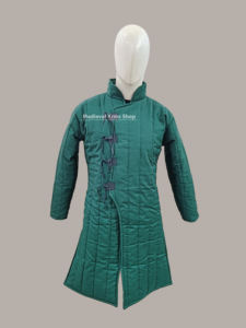 Gambesón Medieval Hecho a Mano, Abrigo Largo con Mangas Completas, Chaqueta Acolchada de Algodón, Armadura de Caballero para Recreación Histórica - Product Image 3
