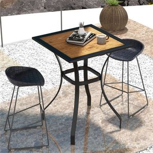 Tavolino da Caffè in Rattan, Elegante Arredo da Giardino per Vivere All'Aperto - Product Image 1