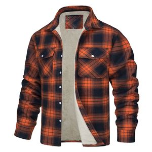 Camisa de Franela 100% Algodón para Hombre, Chaqueta Casual a Cuadros con Cierre de Botones, Mangas Largas, Ropa Exterior Cálida - Product Image 4