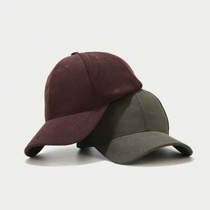 Gorra de béisbol y viaje de pana ligera con visera curva para primavera y otoño, personalizable - Product Image 2