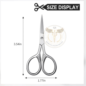 Professional <b>scissors</b> for cutting hair eyelashes nose eyebrows and <b>mustaches</b> - Product Image 3
