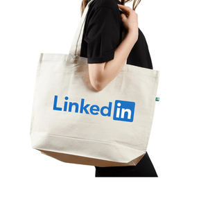 Bolsa de Mano Premium 100% Algodón con Estampado y Asas Largas, Logotipo Personalizado, Bolsas de Compras Reutilizables para Pedidos al por Mayor - Product Image 1