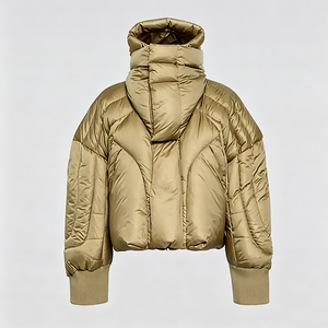 OEM 2026 Custom Plus Size Men <b>Crop</b> Hooded <b>Puffer</b> <b>Jacket</b> Oversized High Collar Streetwear Winter Warm Down <b>Jacket</b> logo - Product Image 6