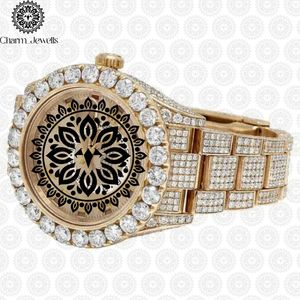 Reloj de Lujo para Hombre Charm, Acero Inoxidable, Esfera de 40 mm, Correa de 20 mm, Bisel con Diamantes, Cierre Oculto con Botón, Movimiento Mecánico, 10 Bar - Product Image 3