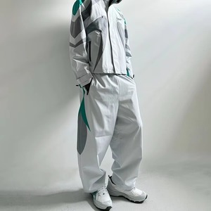 Conjunto Deportivo Cortavientos con Capucha y Pantalones, Ropa Deportiva Personalizada, Impermeable, con Cierre, Reflectante, de Nailon para Hombre - Product Image 2