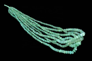 Perles rondelles à facettes 4-5mm perles de pierre naturelle chrysoprase - Product Image 6