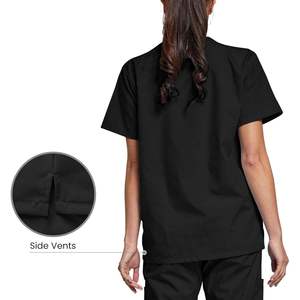 Wholesale Top Pants Short Sleeve Beauty Hospital Staff Uniform Women Men <b>Doctor</b> Nurse Signature Pocket Zip Scrub Scrubs <b>Set</b> - Product Image 4