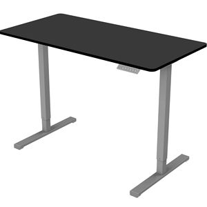 Scrivania Elettrica Regolabile in Altezza 48 x 24 Pollici, Postazione di Lavoro per Casa e Ufficio, Telaio Grigio, Scrivania Sit-Stand - Product Image 2