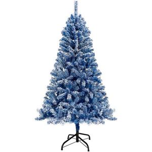 6FT Pre-Lit Hinged Artificial Fir Christmas <b>Tree</b> with 750 <b>Branch</b> Tips Xmas Snow Flocked Holiday <b>Tree</b> - Product Image 2
