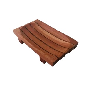 Acacia Wood Soap Holder Bathroom <b>Accessories</b> Square shape Modern Bathroom Soap Holder Customized Logo - Product Image 1