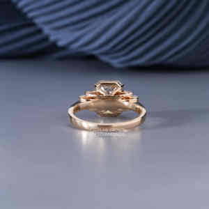 Luxury Baguette Cut Moissanite <b>Ring</b> for Women S925 Sterling <b>Silver</b> Wedding Engagement Jewelry Yellow Gold Plated <b>Emerald</b> Cut - Product Image 6