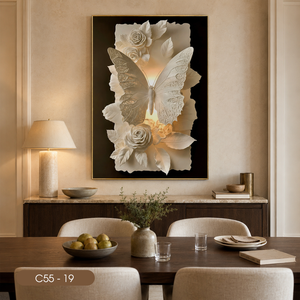 Cuadros Abstractos Modernos de Lujo, Decoración de Pared Elegante de Seda para el Hogar, Fabricación OEM en Vietnam, Marca HALO - Product Image 2