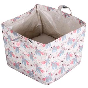 กล่องเก็บของเล่นลายจุดกล่องผ้าใบ (ยูนิคอร์น) - Product Image 1