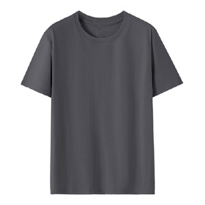 200g <b>100</b>% Cotton <b>Polyester</b> Men's and Women's Summer Vintage Eco-Friendly Quick Dry Short Sleeve Round-Neck Knitted T-<b>Shirt</b> - Product Image 3
