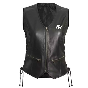 Premium Quality <b>Leather</b> Made <b>Vest</b> Reasonable Price Wholesale Latest Deign Breathable <b>Leather</b> <b>Vest</b> For Online Sale - Product Image 4