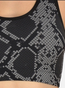 Soutien-gorge de sport dos nageur pour femme avec coussinets amovibles, imprimé géométrique, maintien moyen, pour yoga et fitness, respirant et à séchage rapide - Product Image 6