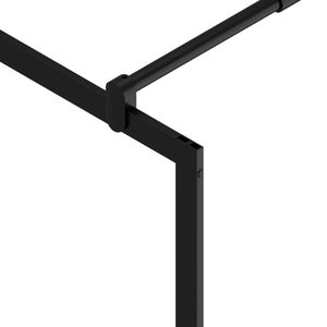 Paroi de douche noire 35,4''x76,8'' avec portes de douche en verre ESG transparent - Product Image 6