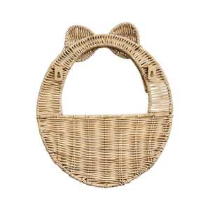 Panier mural en rotin en forme de nœud, meubles pour enfants, panier mural suspendu en osier tressé à la main pour la décoration de la chambre d'enfant et de la crèche - Product Image 2