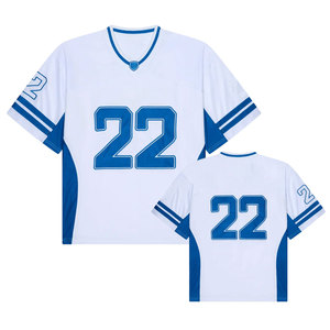 2026 Best Design Customized American Football Adults <b>High</b> Quality Short Sleeve V-neck Quick Dry Spandex/Polyester Autumn Sets - Product Image 3