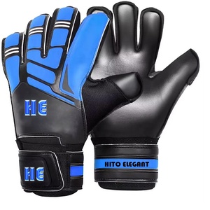 Latest Goalkeeper <b>Gloves</b> Soccer Goalkeeper <b>Gloves</b> Professional Front Palm 4mm German <b>Latex</b> Negative Cut Backhand Embossed - Product Image 1