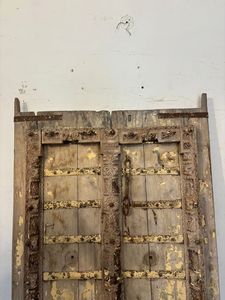 Panneaux de porte en bois massif antique avec cadre sculpté à la main, écologiques, pour chambre, extérieur, salon, meubles de maison - Product Image 6
