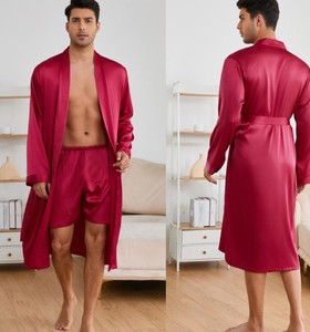 Peignoirs d'hiver tricotés de haute qualité pour hommes – Ensembles légers et confortables, pyjamas, vêtements de nuit, kimonos d'hôtel - Product Image 4