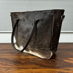 Sac à main en cuir de vachette véritable pour femmes, de haute qualité, vente en gros, nouveau style, prix raisonnable, sacs à la mode, deux sangles, imperméable - Product Image 5