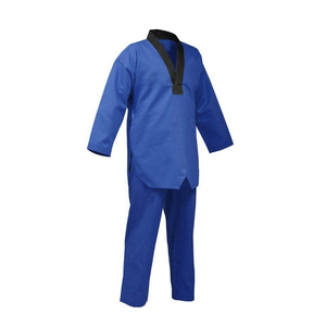 Wholesale Latest Design <b>Polyester</b>/Cotton Quick Dry Breathable Taekwondo Uniform Fight Wear Custom Logo Front OEM Service Unisex - Product Image 4