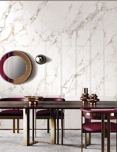 กระเบื้องพอร์ซเลนลายหินอ่อนสีขาว เงา ขนาด 1200 x 1800 มม. สำหรับปูพื้นและผนัง เงา เหมาะสำหรับห้องโถง โรงเรียน ห้างสรรพสินค้า โรงแรม - Product Image 4