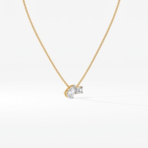 Collar Doble de Lujo en Oferta, con Diamantes Naturales y Cultivados en Laboratorio, Plata de Ley, 9KT, 10KT, 14KT, 18KT, Colgante de Moda, Regalo de Joyería - Product Image 5