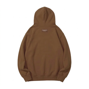 Sweat à capuche personnalisé en molleton de coton épais 400 GSM - Streetwear aux tons terreux - Product Image 2
