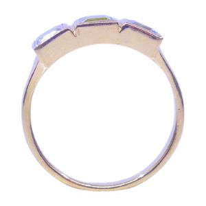 Anillo Clásico de Plata de Ley 925 con Peridoto y Topacio Azul, Joyería Plateada para Mujer, Ideal para Bodas - Product Image 3