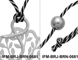 Collier tendance pour femme, pendentif en laiton artisanal en forme de feuille, cordon tressé réglable, élégant, anti-ternissement, pour toutes les occasions religieuses - Product Image 4